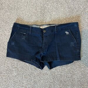Abercrombie & Fitch Dark Blue Shorts